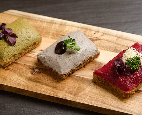 Vegetarische und vegane Minibrötchen