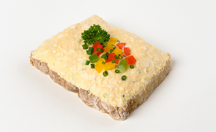 Eiaufstrich-Brötchen