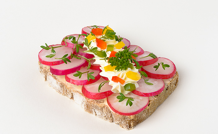 Radieschen-Brötchen